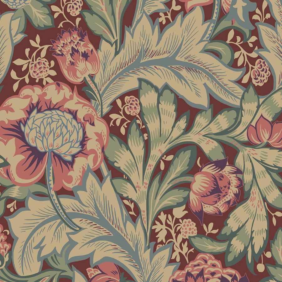 Purchase Seabrook Wallpaper Pattern number ET12301 Legacy Prints Multi Color Floral Wallpaper