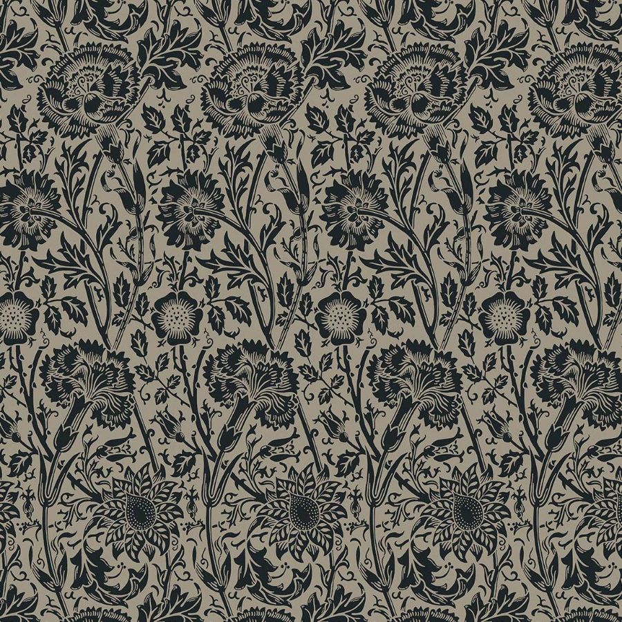 Purchase Seabrook Wallpaper Pattern# ET12518 Legacy Prints Black Floral Wallpaper