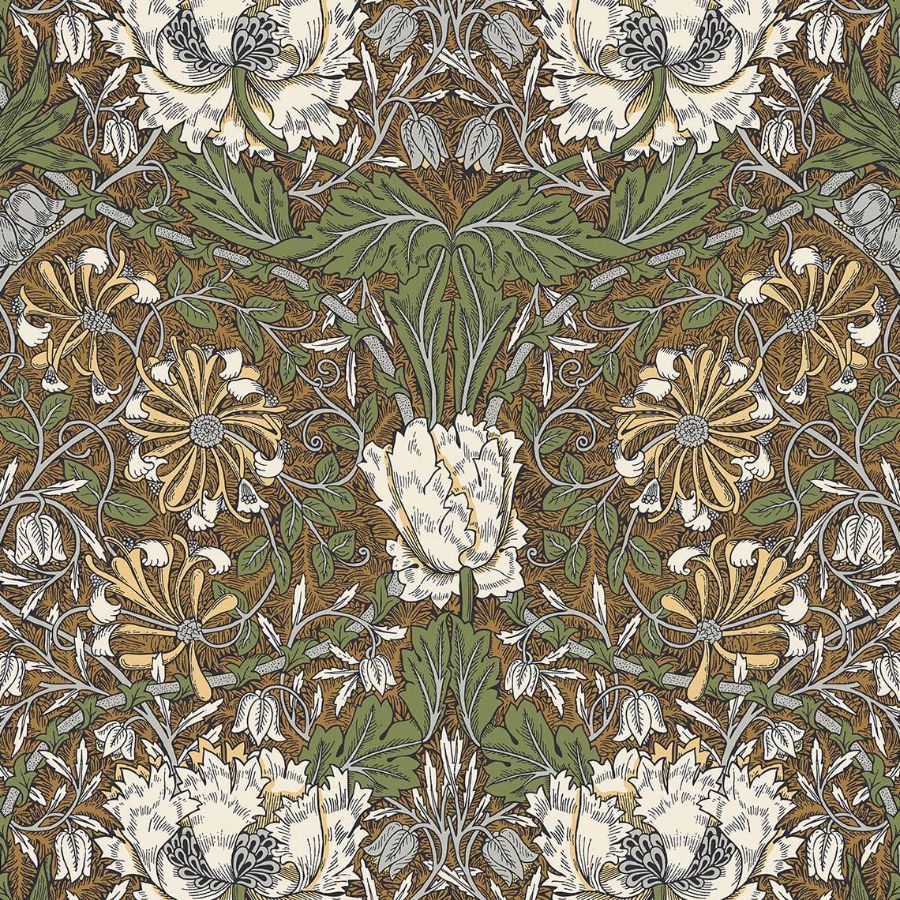 Purchase Seabrook Wallpaper Pattern ET12606 Legacy Prints Orange Floral Wallpaper