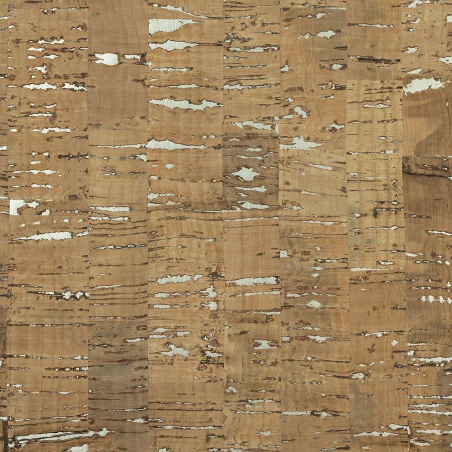 Purchase Lillian August Wallpaper - Ln11849, Honey Brown & Metallic Silver Cork