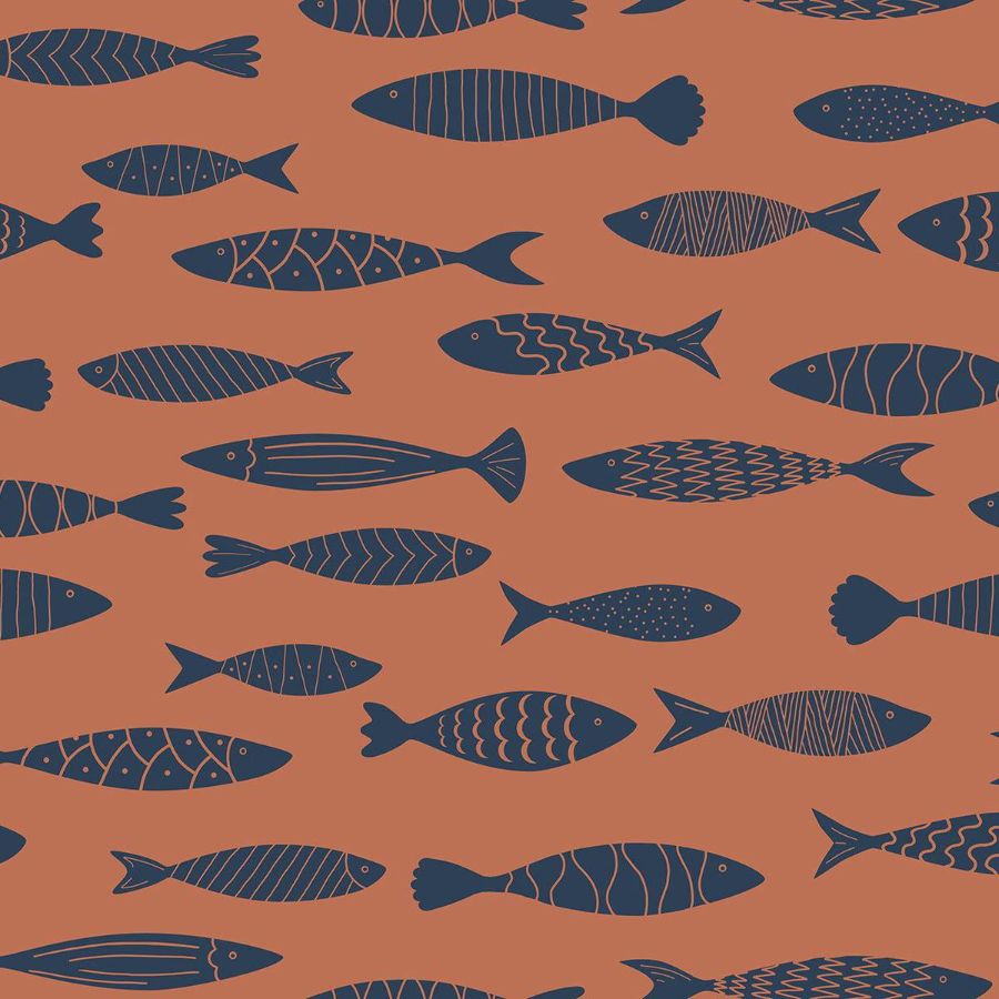 Purchase Seabrook Wallpaper Pattern number SC21506 Summer House Orange Nautical Wallpaper