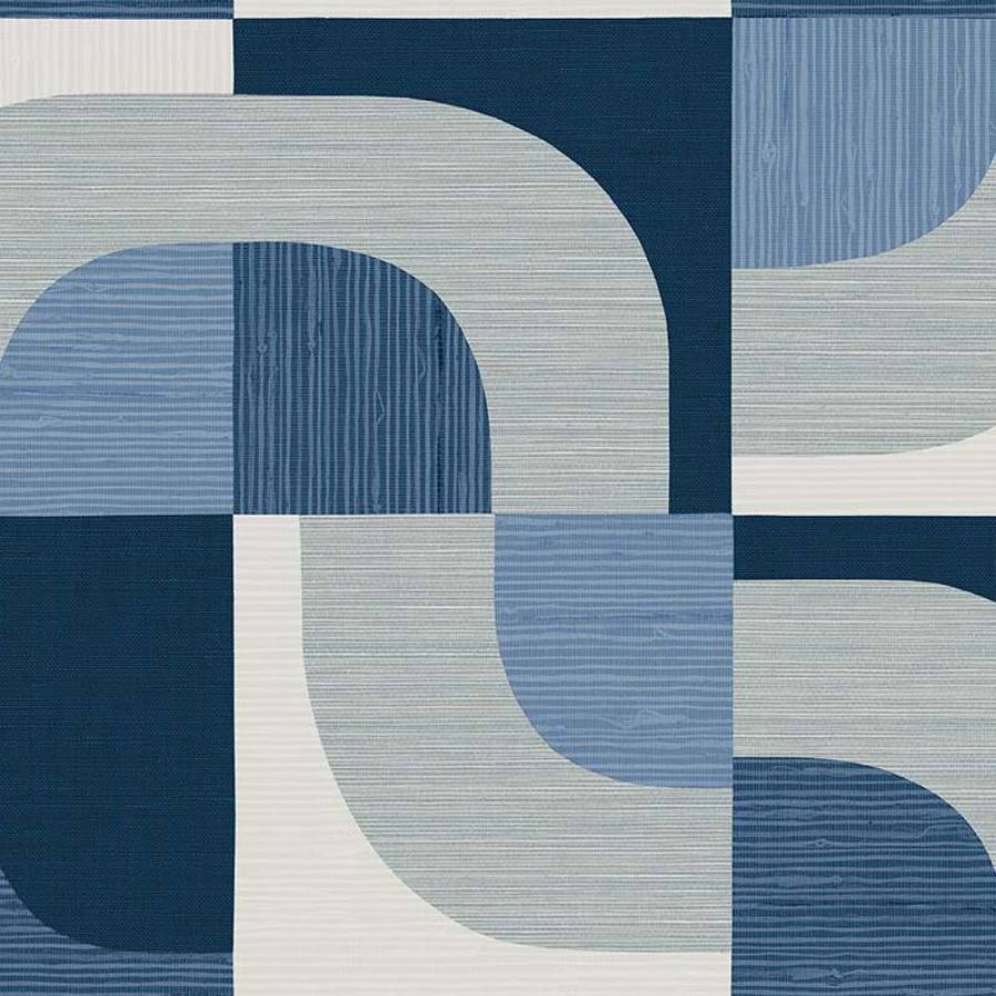 Purchase Seabrook Wallpaper Pattern# CP90102 A Lot More Textures Blue Geometric Wallpaper