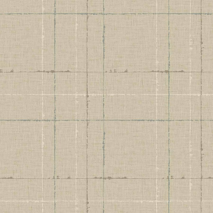 Purchase Seabrook Wallpaper Item# TH90105 Fibers and Threads Beige Plaid Wallpaper