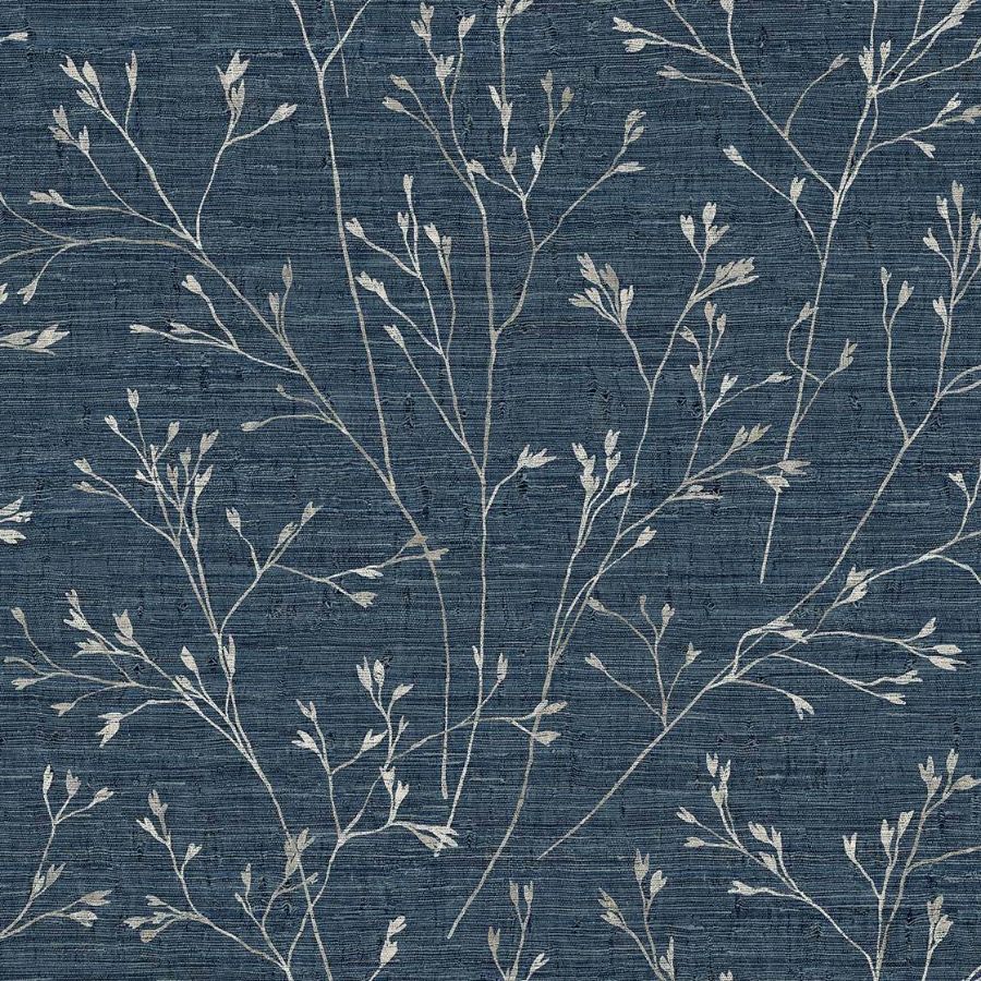 Purchase Seabrook Wallpaper Product# TH90302 Fibers and Threads Blue Trees Wallpaper