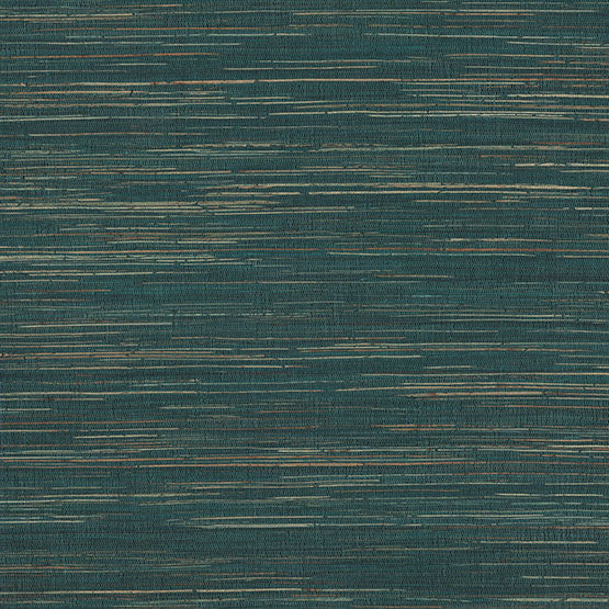 Sample - Grl86126 | Natural Palette Resource, Multicolored Hemp Teal - Ronald Redding Wallpaper