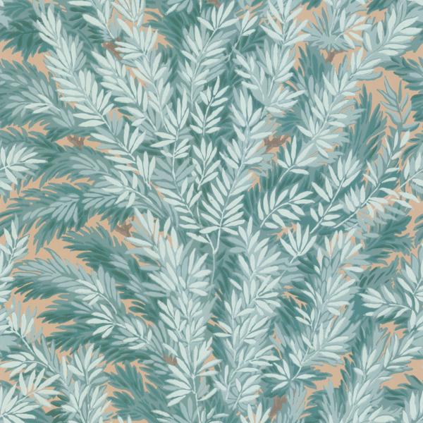 Sample 100/1001 Florencecourt Teal by Cole and Son