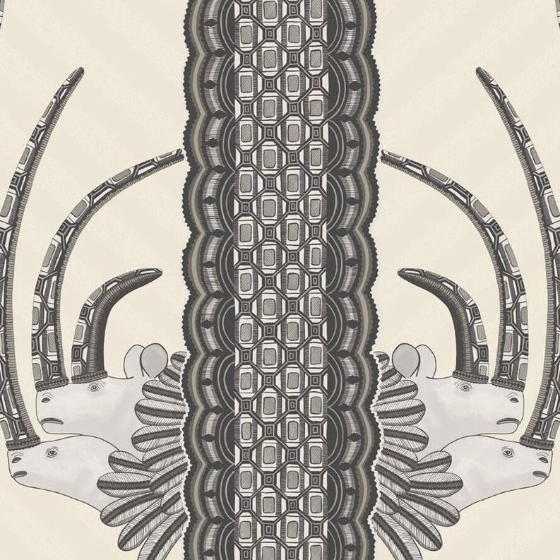 Sample 109/3014 Jabu Black White by Cole and Son