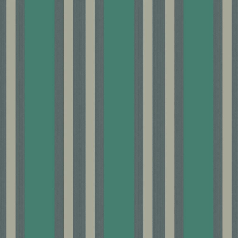 Sample 110/1002 Polo Stripe Teal/Gilver by Cole and Son