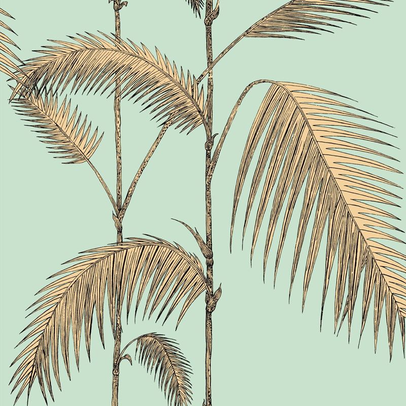 Sample 112/2006 Palm Leaves Mint/Yellow by Cole and Son