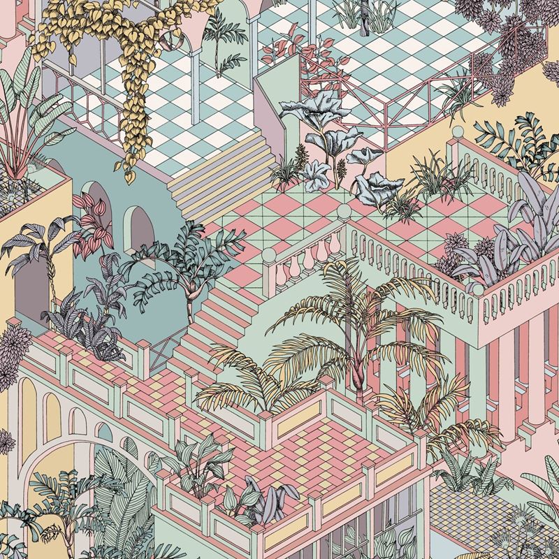 Sample 112/6023 Miami Pastel by Cole and Son
