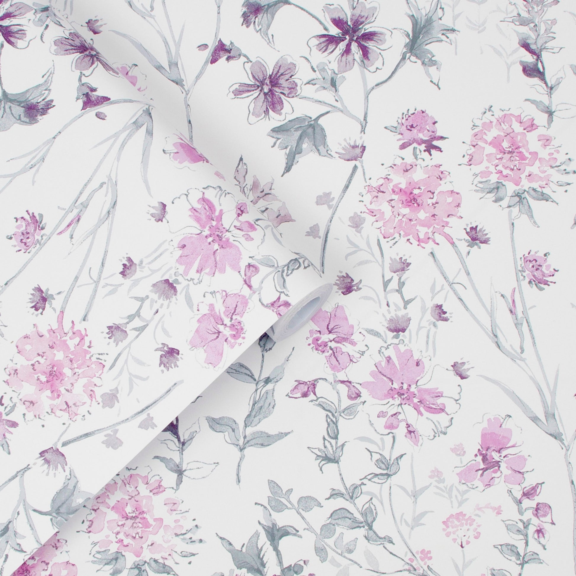 Purchase Laura Ashley Wallpaper Product 113362 Wild Meadow Pale Iris