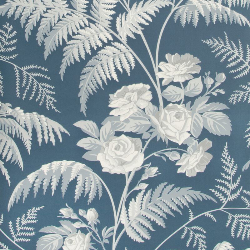 Sample 115-10031 Rose, White Ice Blue Denim Print by Cole and Son Wallpaper
