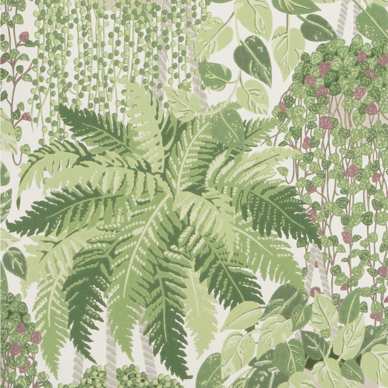 Sample 115-7021 Fern, Leaf Green And Olive Print by Cole and Son Wallpaper