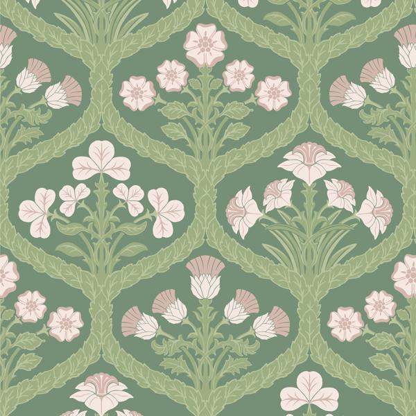 Sample 116/3009 Floral Kingdom Multi Color Botanical Cole and Son Wallpaper