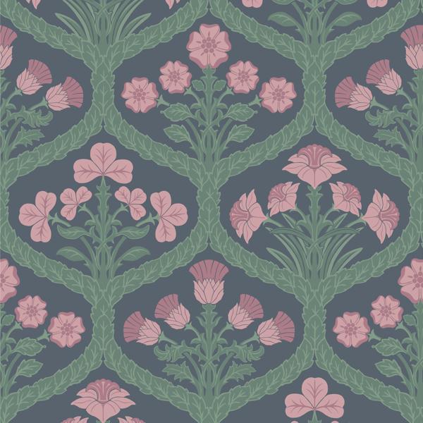 Sample 116/3010 Floral Kingdom Multi Color Botanical Cole and Son Wallpaper