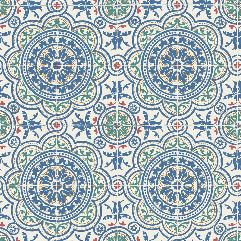 Sample 117/8024 Piccadilly Blue Geometric Cole and Son Wallpaper