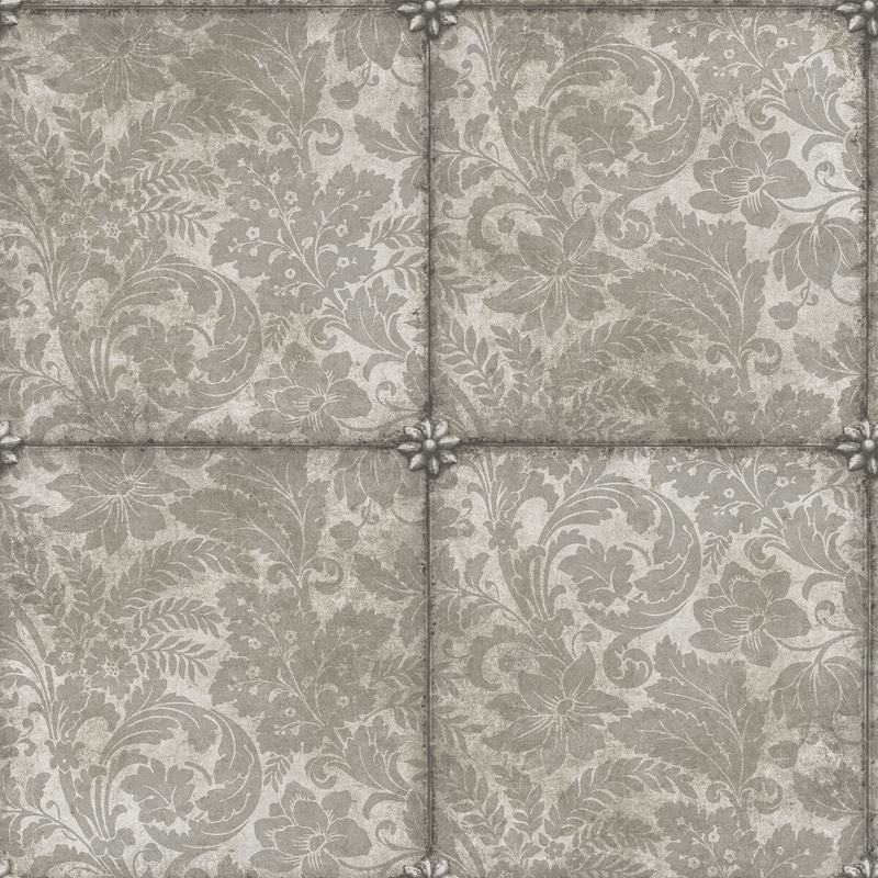 Sample 118/4007 King S Argent Brown Damask Cole and Son Wallpaper