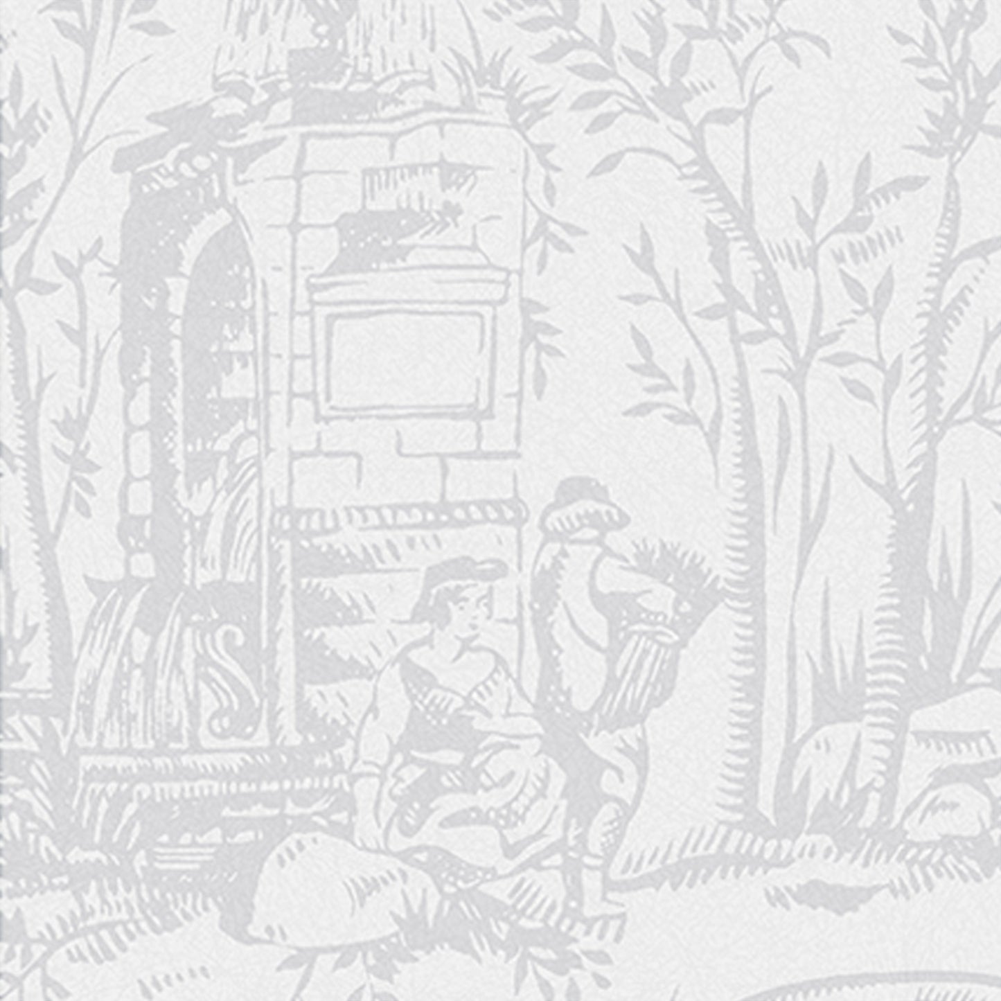 Purchase Laura Ashley Wallpaper SKU 118495 Toile de Jouy Sugared Grey