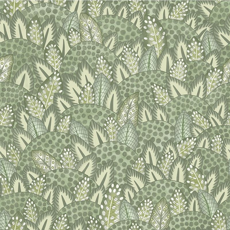 Sample 119/9041 Zulu Terrain Sage and Olive Botanical and Floral Cole and Son Wallpaper