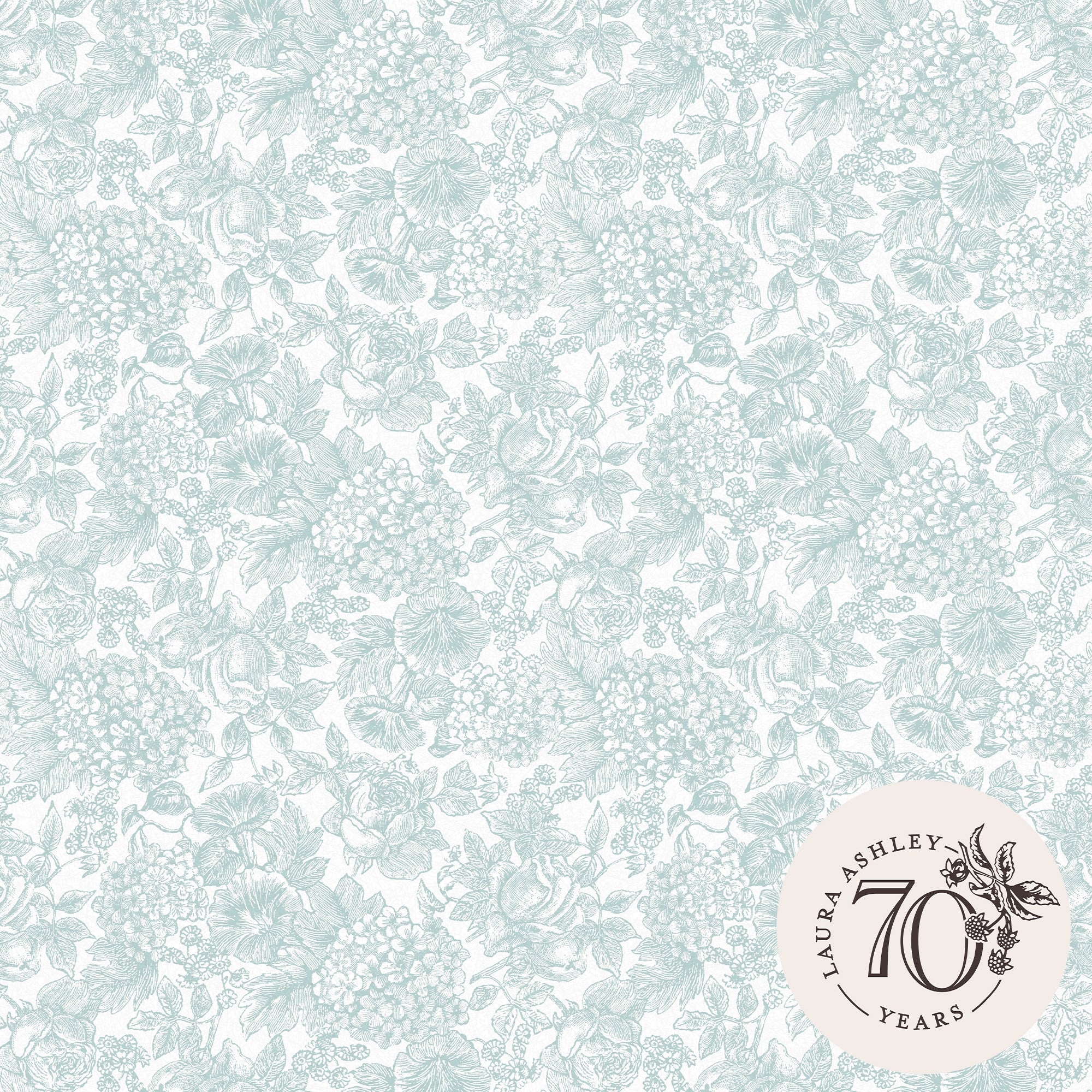 119860 Louise Duck Egg Blue Removable Laura Ashley Wallpaper