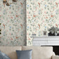 Purchase Laura Ashley Wallpaper Pattern number 120133 Summer Palace Sage and Apricot Removable