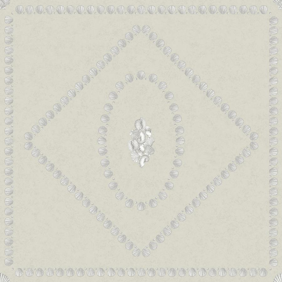Sample - 123/5024 | Conchiglie, Grey Geometric - Cole & Son Wallpaper - 123/5024.Cs.0
