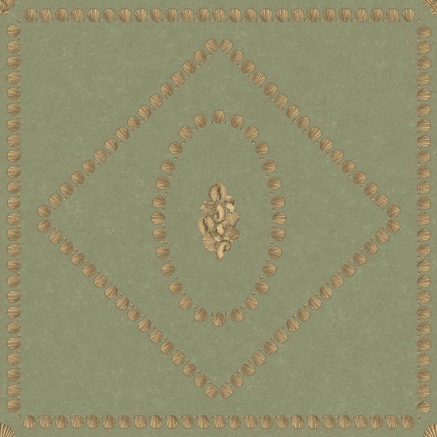 Purchase 123/5026 Conchiglie, Green Geometric - Cole & Son Wallpaper - 123/5026.Cs.0