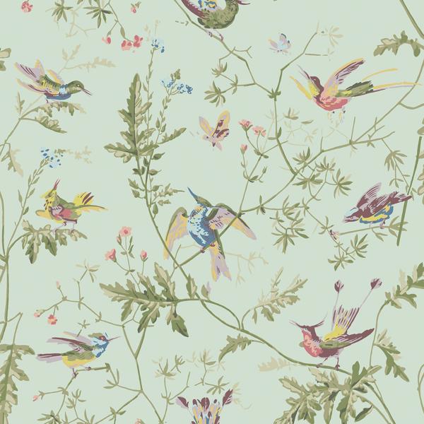 Purchase 124/1007 Hummingbirds, Spa/Multi Animals - Cole & Son Wallpaper