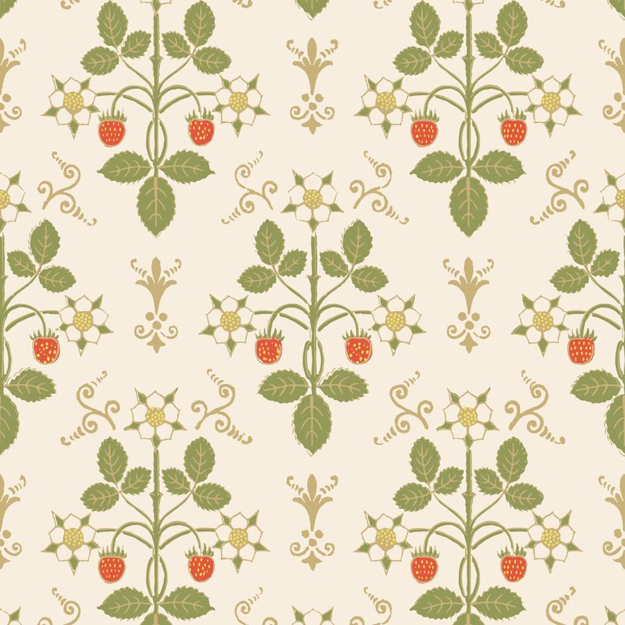 Purchase 127/2008 Strawberry, Poppy/Green Botanical - Cole & Son Wallpaper