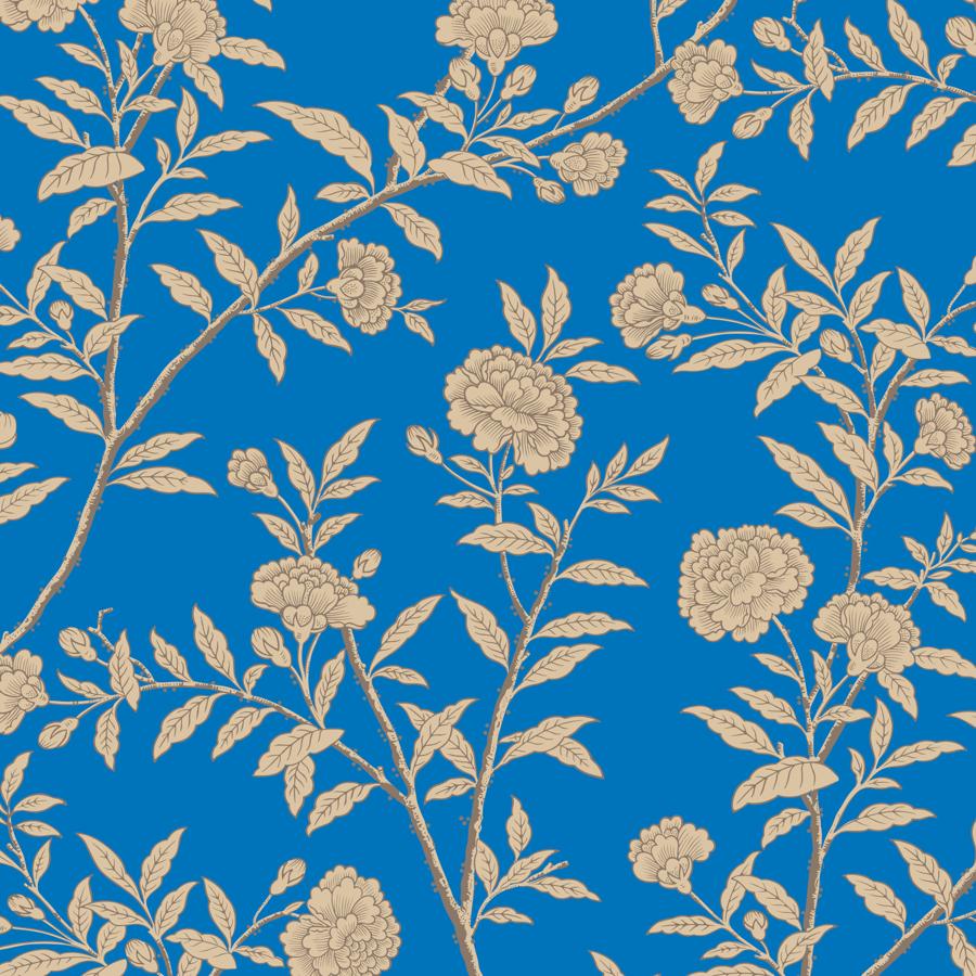 Purchase 127/3014 Roseberry, Cobalt Chinoiserie - Cole & Son Wallpaper