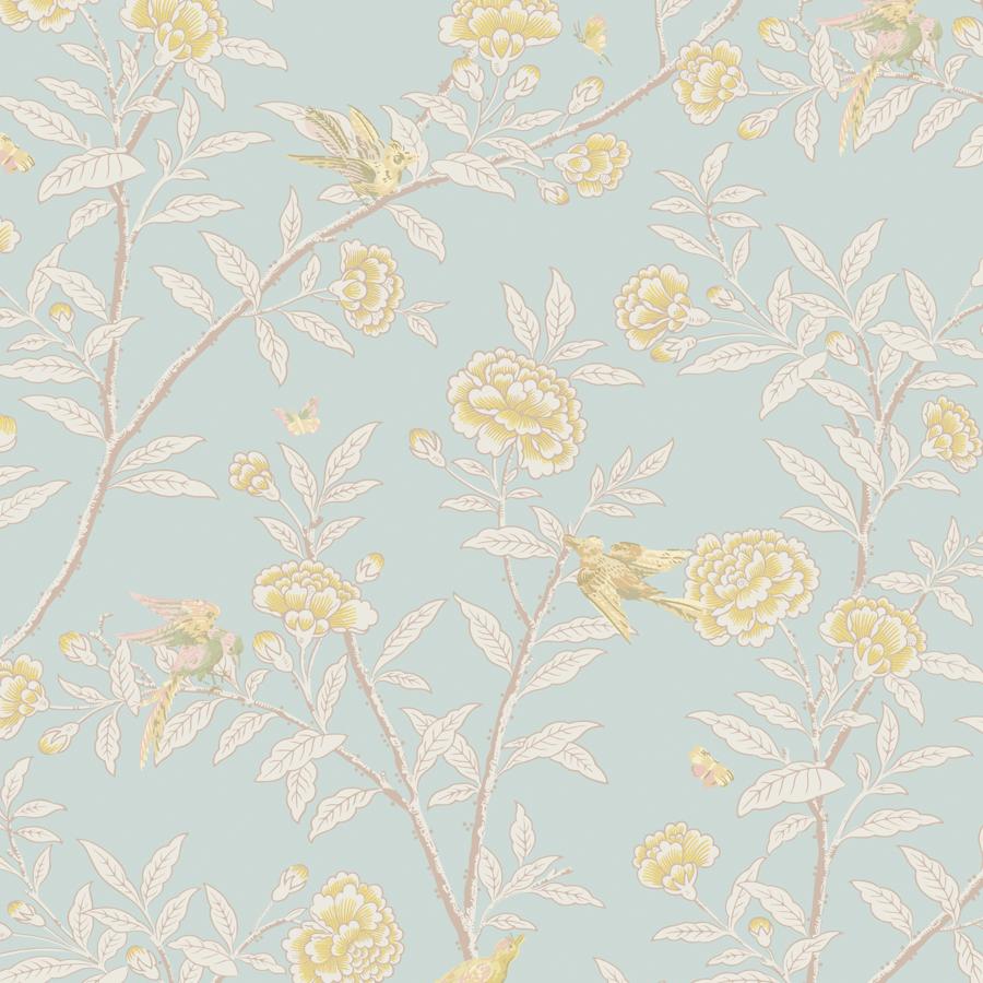 Purchase 127/4023 Roseberry With Birds, P Blue Chinoiserie - Cole & Son Wallpaper