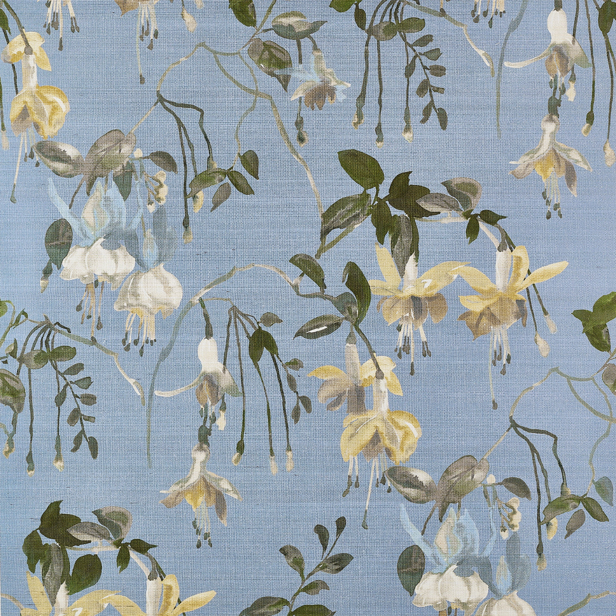 Purchase Phillip Jeffries Wallpaper - 9831, Blushing Blooms - Oxford Blue