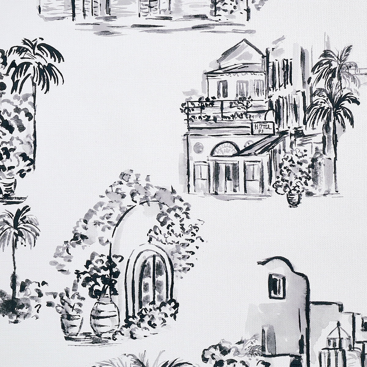 Purchase Phillip Jeffries Wallpaper - 28901, Toulouse Toile - Midnight Stroll