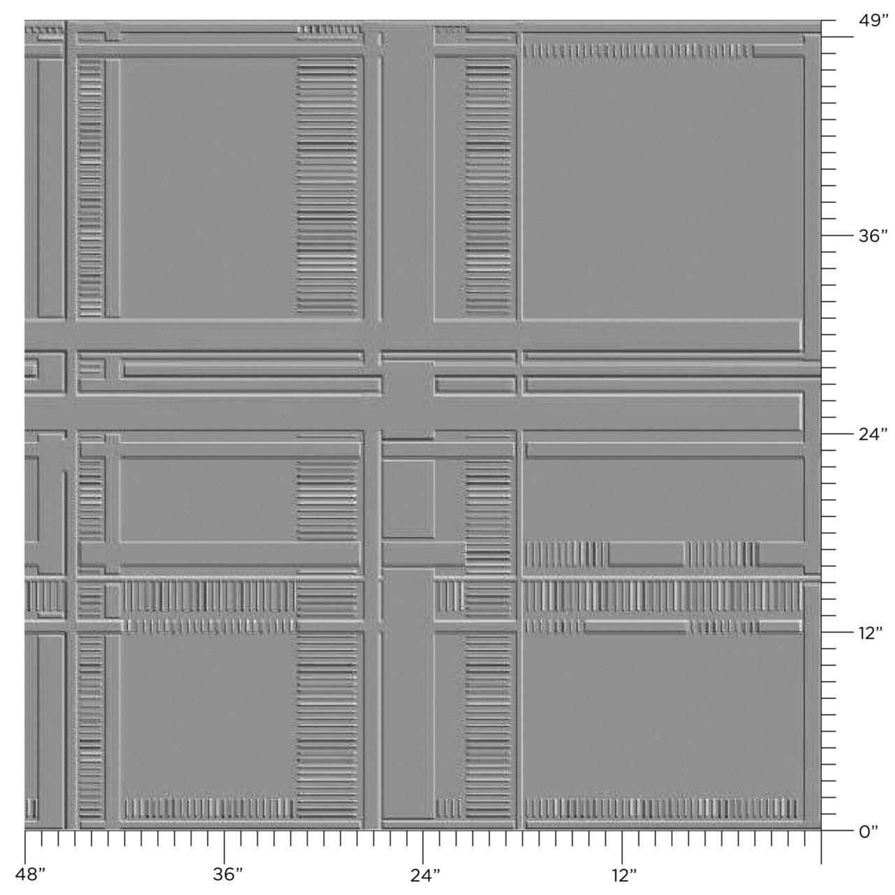 Purchase Phillip Jeffries Wallpaper - 28801, Lofted Lines - Metro Taupe 3