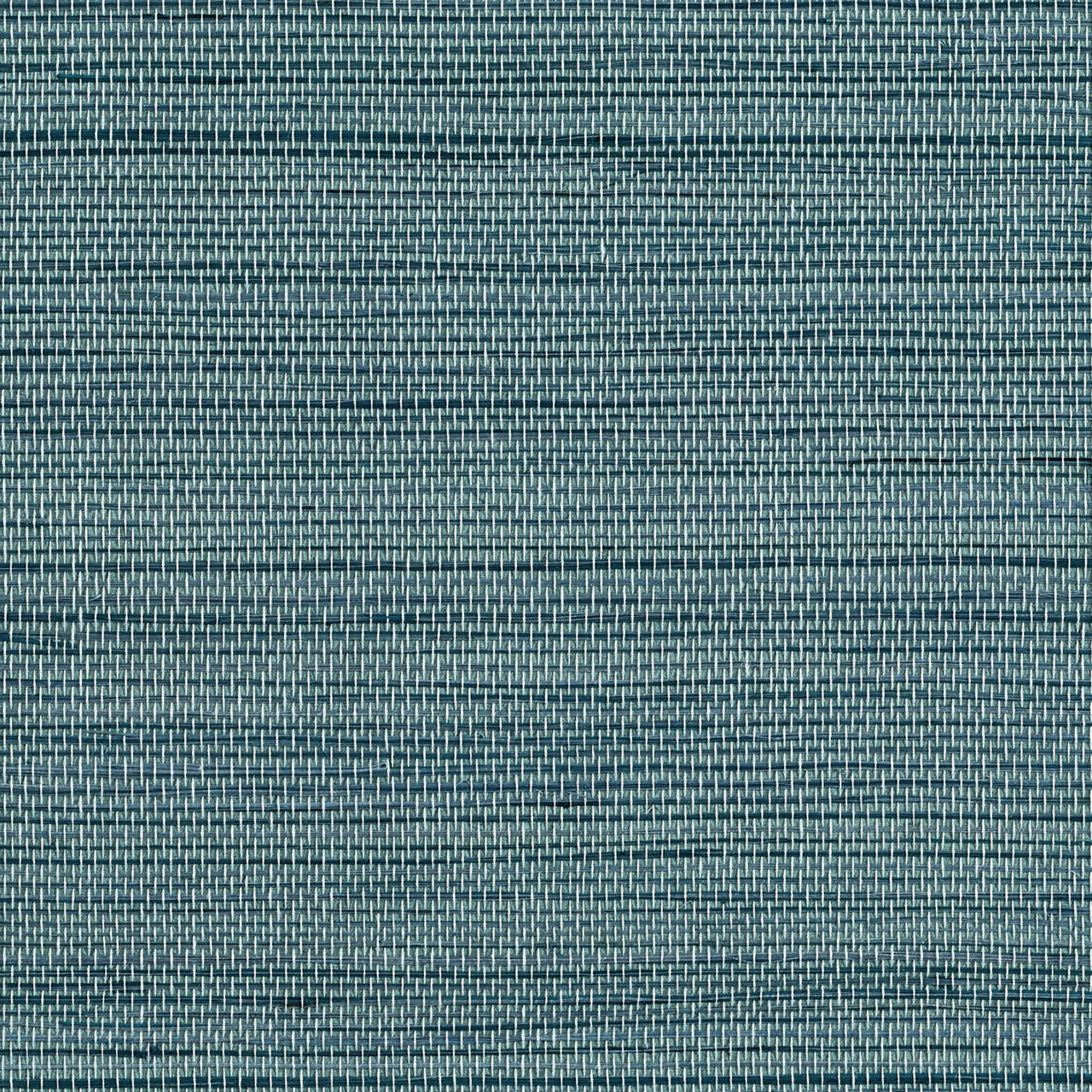 Sample-5544 | Soho Hemp II, Teal Dynasty Grasscloth by Phillip Jeffries Wallpaper