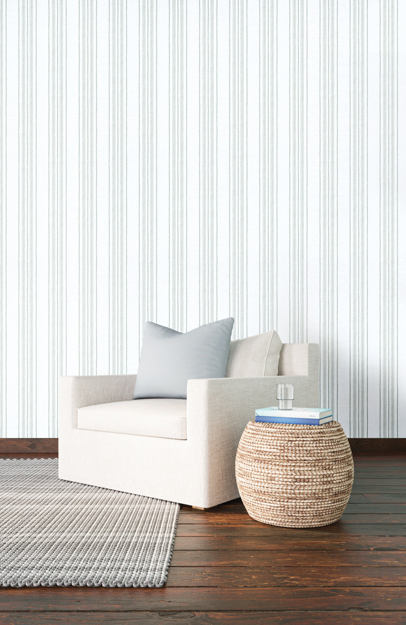 Purchase Phillip Jeffries Wallpaper - 9997, Sailor Stripe - Mainsail Mint 2