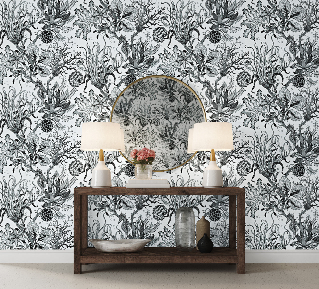 Purchase Phillip Jeffries Wallpaper - 9995, Toile De Sea - Deep Sea 2