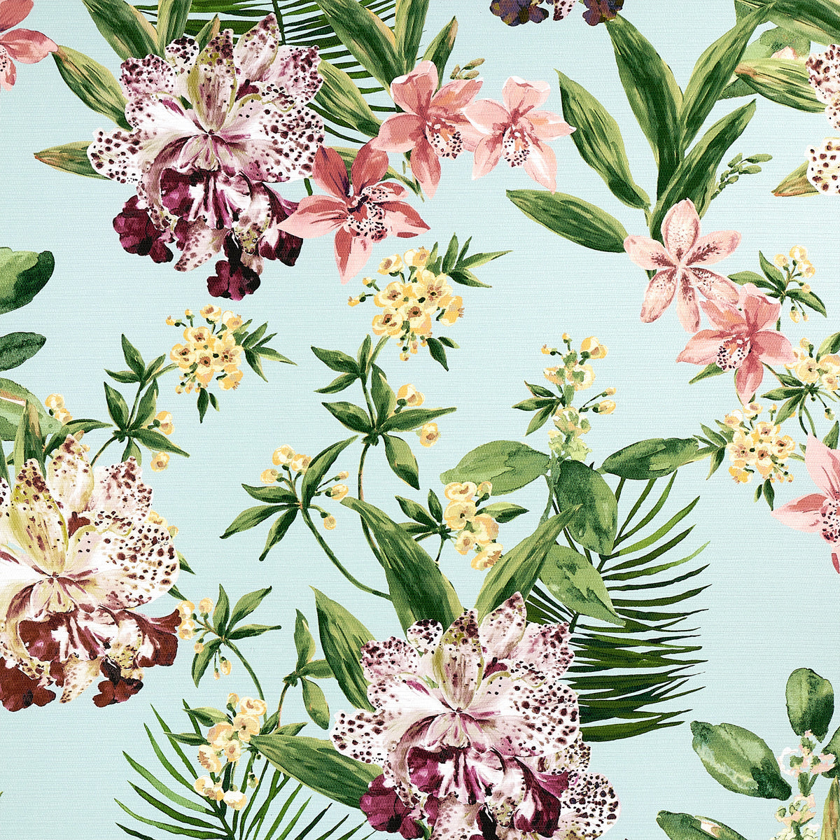 Purchase Phillip Jeffries Wallpaper - 10558, Aloha Orchids - Ocean Cooler