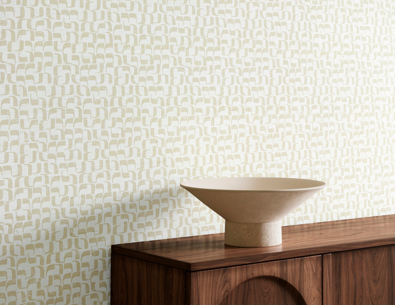 Purchase Phillip Jeffries Wallpaper - 40801, Rosetta - Faded Scroll On Canvas Linen2