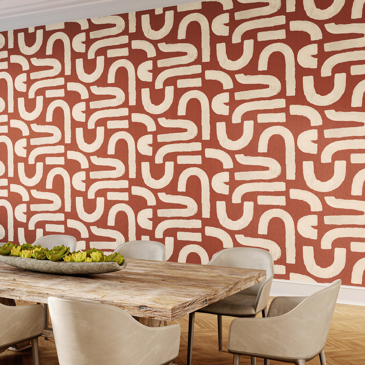 Purchase Phillip Jeffries Wallpaper - 10271, Curves - Amber Rhythms 2