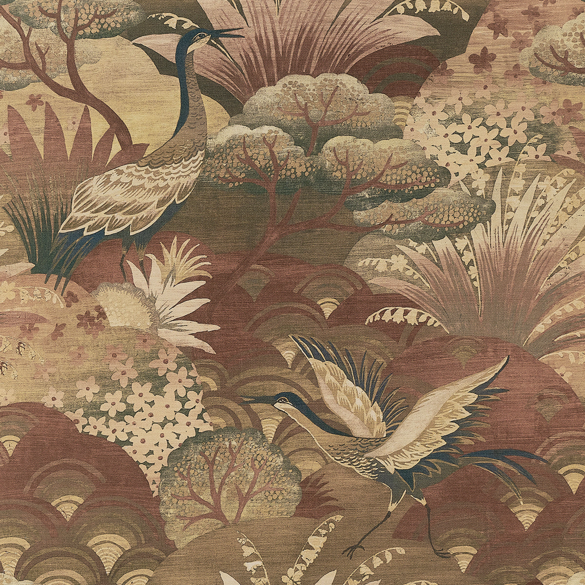 Purchase Phillip Jeffries Wallpaper - 35605, Fable - Sepia Garden On Manila Hemp
