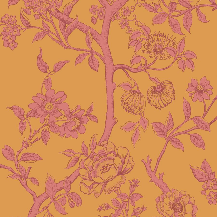 Purchase 128/2011 Paradise Tree, Tangerine Chinoiserie - Cole & Son Wallpaper