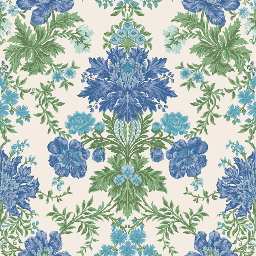 Purchase 128/7035 Poppies, Sapphire Floral - Cole & Son Wallpaper