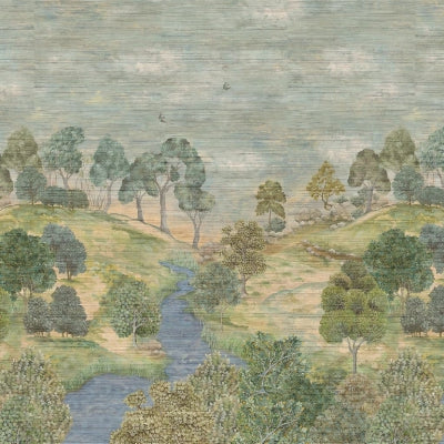 Purchase Pdg1144/01 | Bandipur Grasscloth Sky - Designer Guild Wallpaper