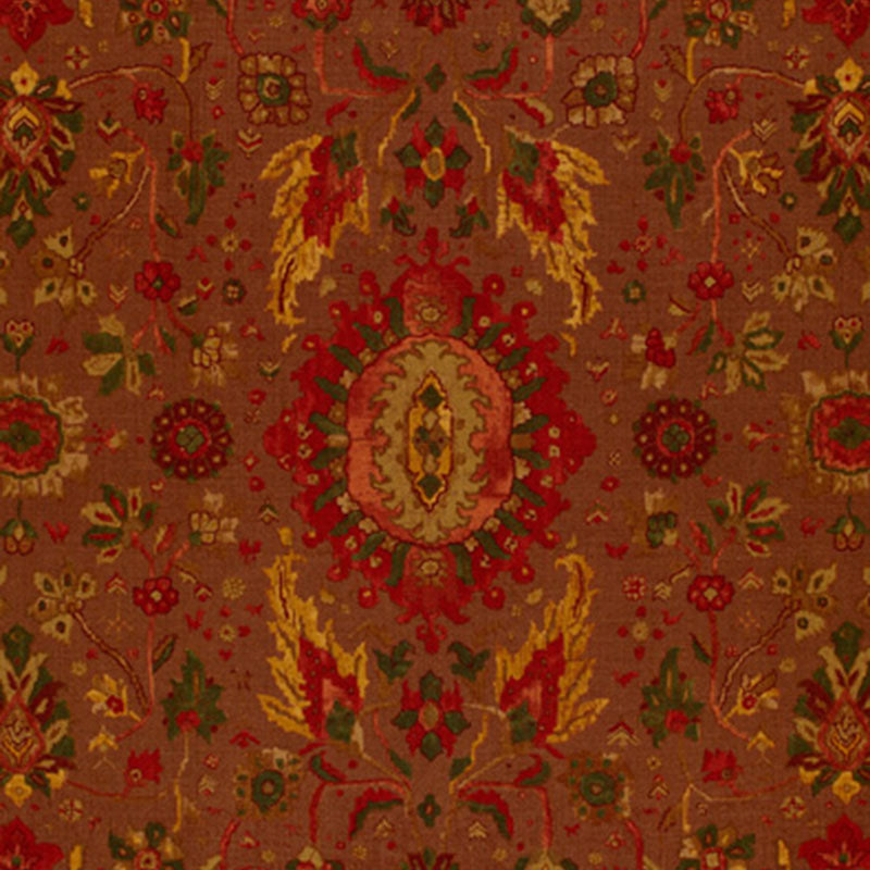 Select 172791 Jahanara Carpet Spice Brown by Schumacher Fabric