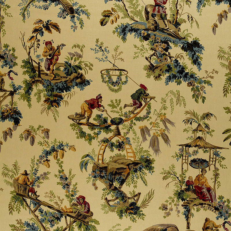 Order 172850 Plaisirs De La Chine Document by Schumacher Fabric