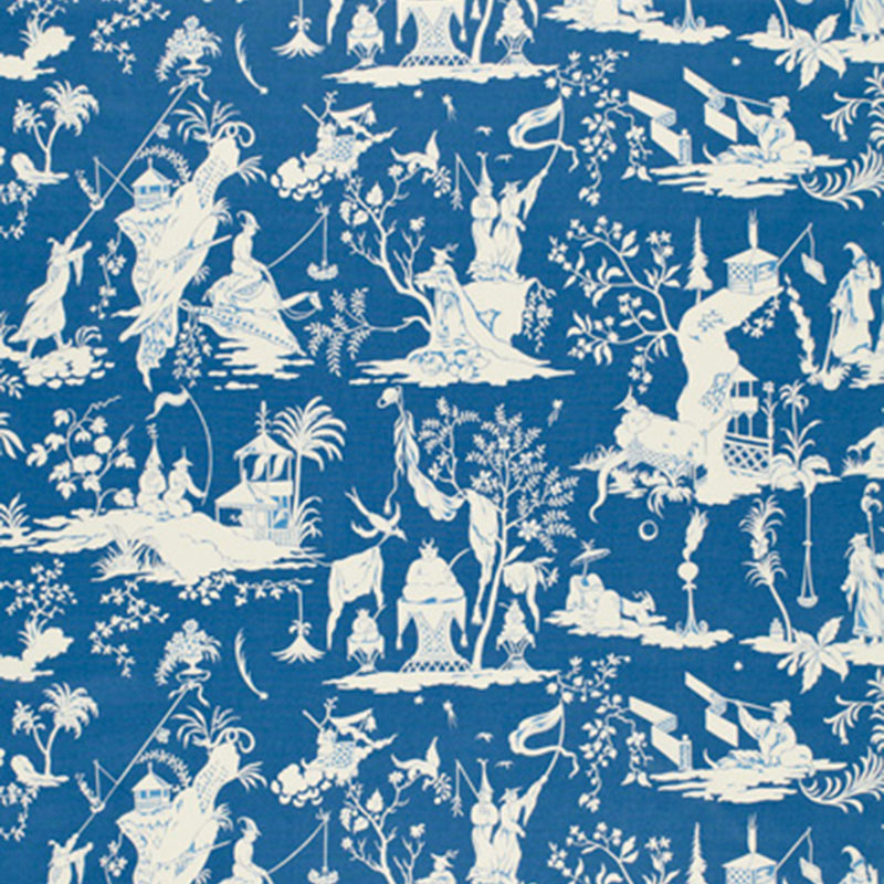 Select 172922 Starry Night China Blue by Schumacher Fabric