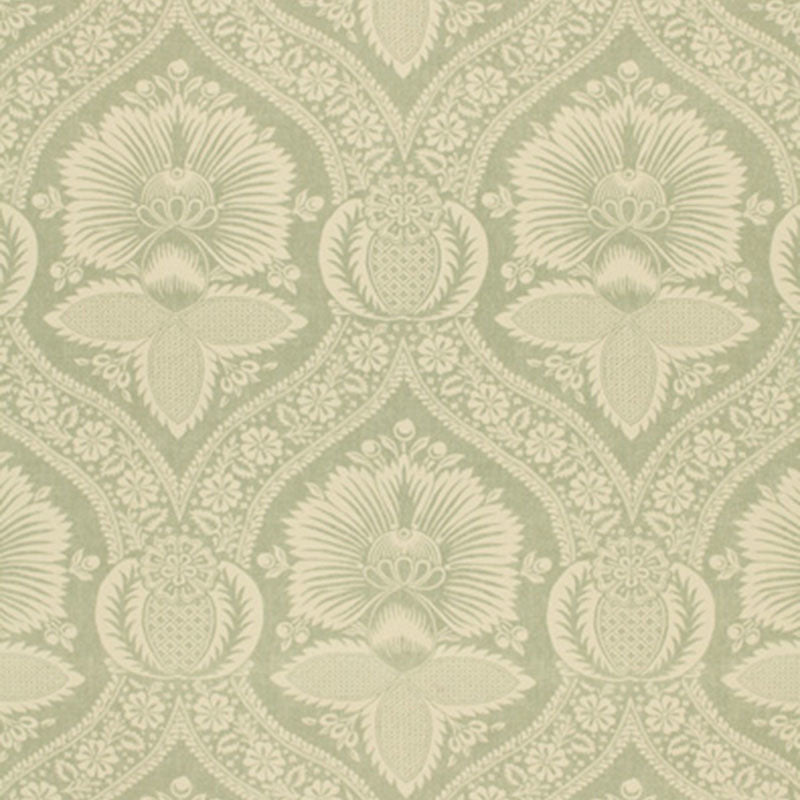Save 173373 Villandry Damask Print Mineral by Schumacher Fabric