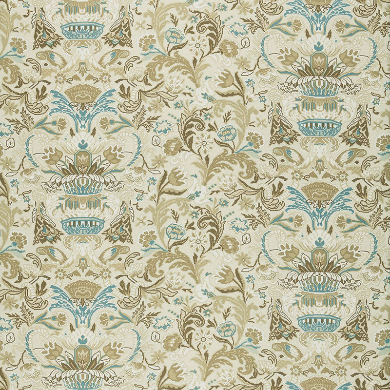 Shop 173622 Egerton Tapestry Print Almond by Schumacher Fabric