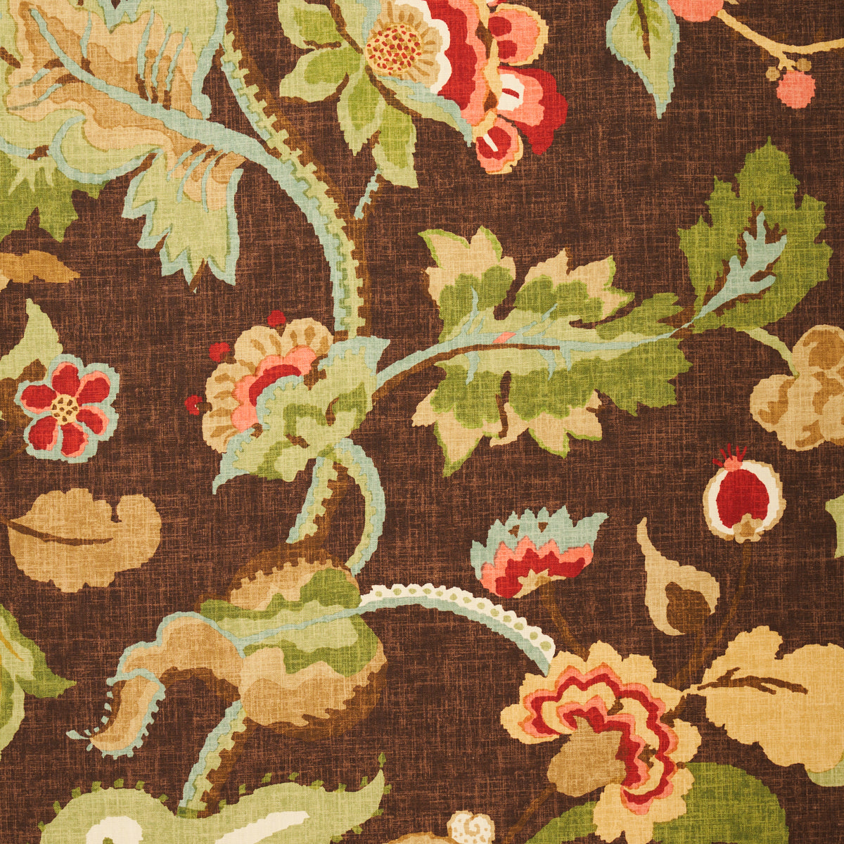 Looking 173912 Khantau Tree Mahogany by Schumacher Fabric